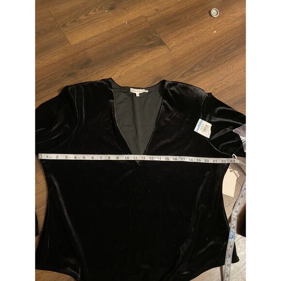 NWT Good American Crushed Velvet Thong Bodysuit sz: 7 (4XL) - Picture 14 of 14